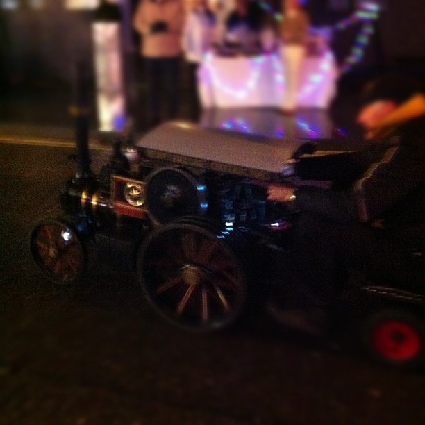 Steam train in Saxmundham