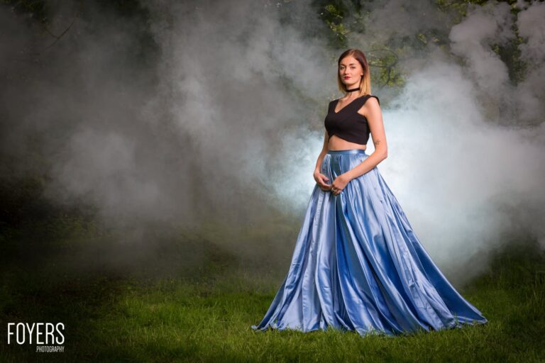 Blue dress – Behind the scenes