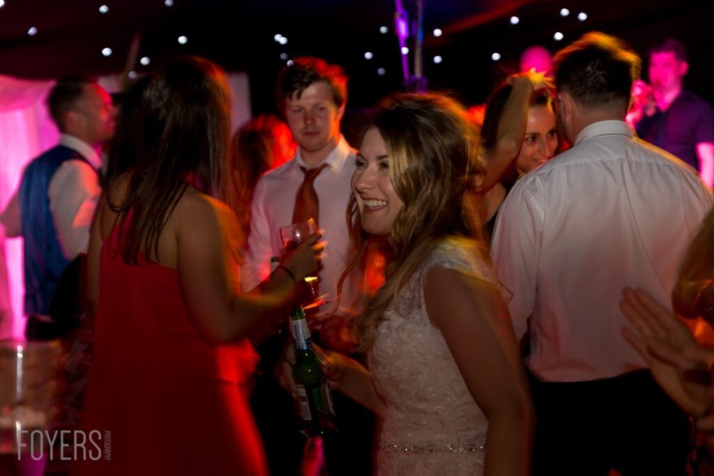 Bride dancing to the brilliant Lee Vasey Band played throughout the night