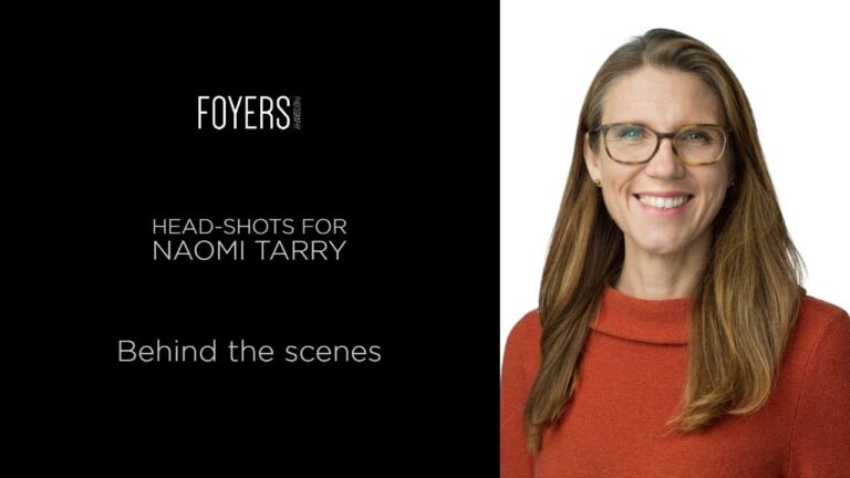Behind the scenes – Head-shots for Naomi Tarry