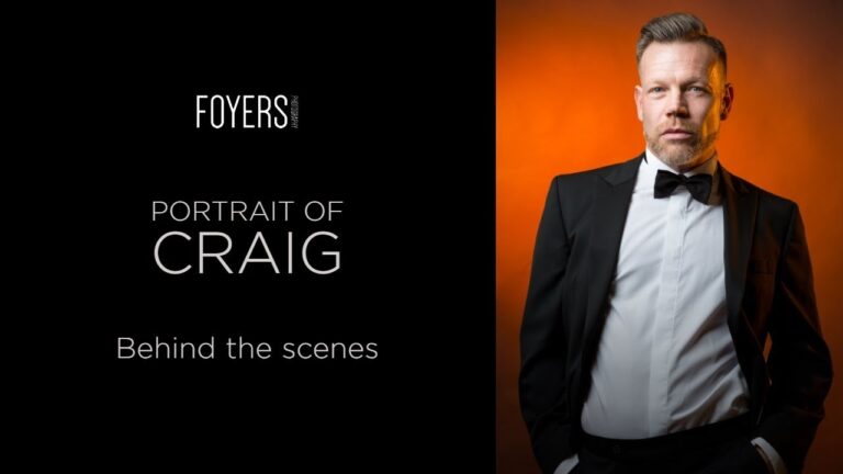 Behind the scenes – Portrait shoot for Craig