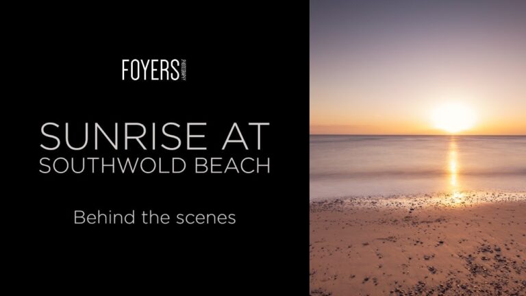 Behind the scenes – Sunrise at Southwold beach