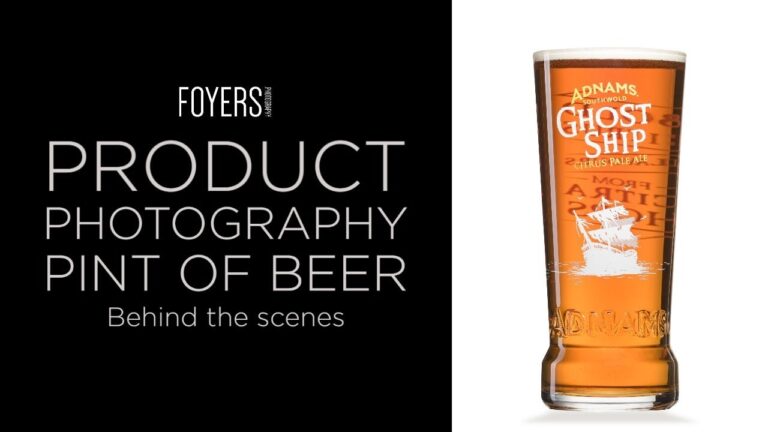 Behind the scenes – Product Photography – a pint of beer