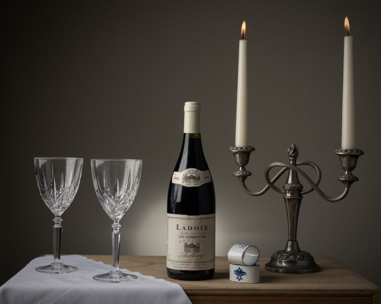Bottle of Domaine d'Ardhuy Les Combottes wine, studio shot