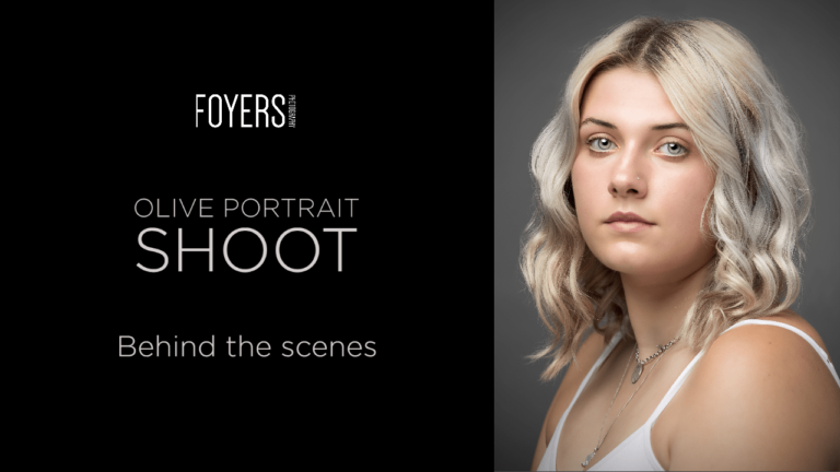 Behind the scenes –  Olive Portrait Shoot