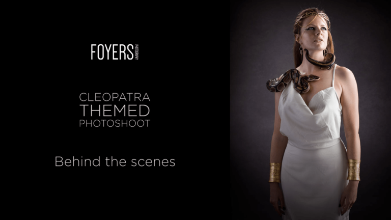Behind the scenes – Cleopatra themed photoshoot