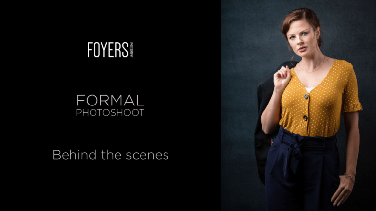 Behind the scenes –  Formal photoshoot