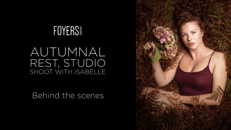 Behind the scenes – Autumnal rest, Studio Shoot with Isabelle