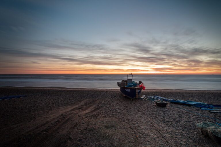 Fishing boat at Sizewell Suffolk