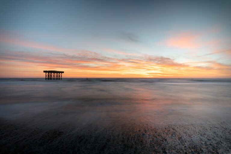 Sunrise at Sizewell beach