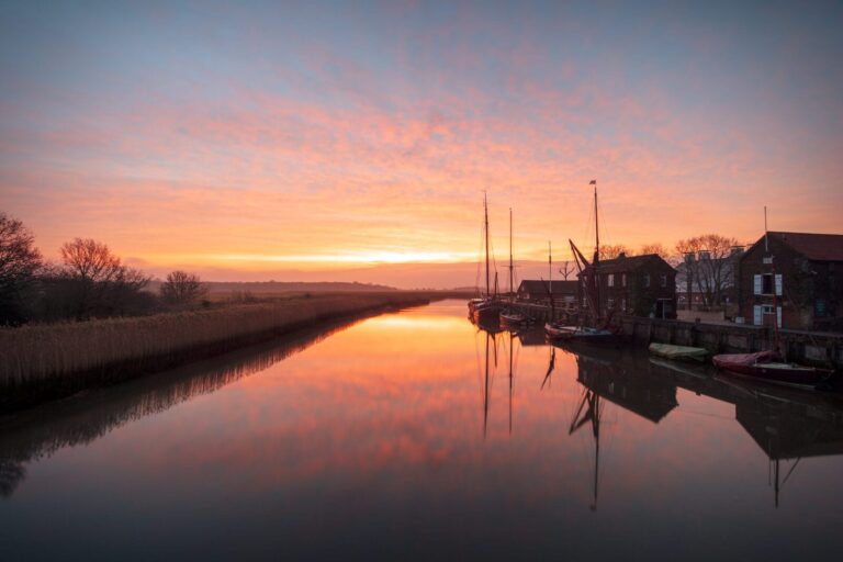 Sunrise at Snape Maltings