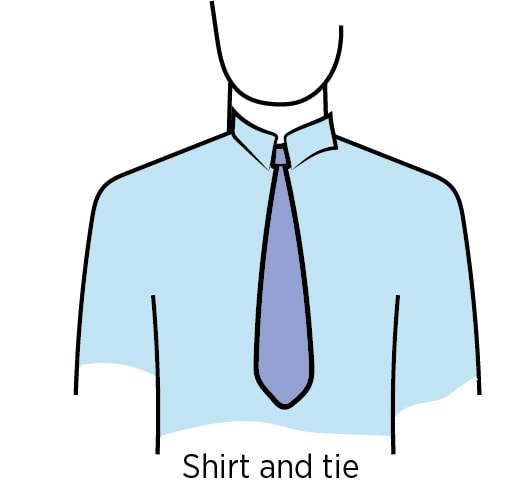 men what is good to wear for headshots shirt and tie