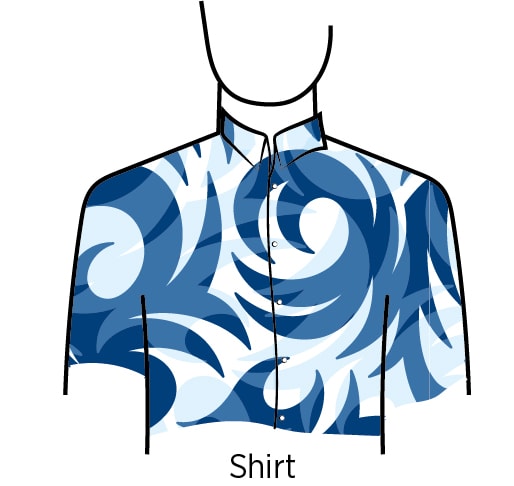 men what is not good for headshots bright patterned shirt