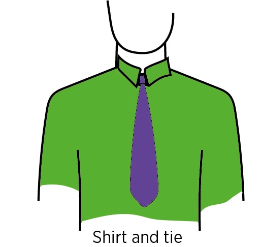 men what is not good for headshots bright coloured shirt and tie