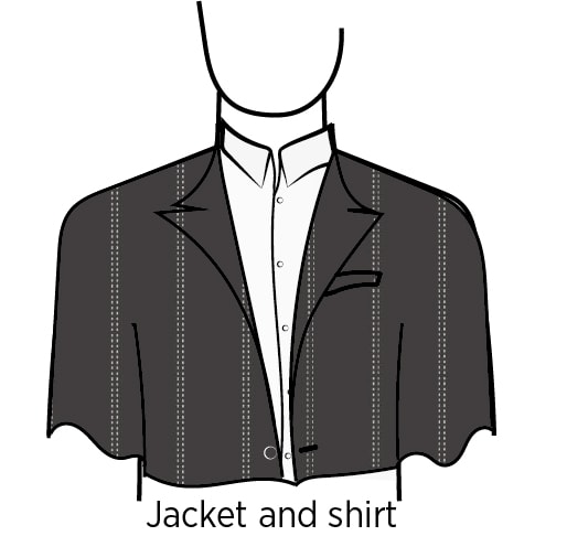 men what is good to ok for headshots jacket and shirt
