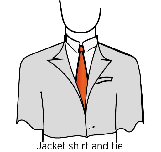 men what is good to ok for headshots Jacket, shirt and tie