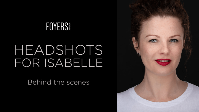 Behind the scenes – Headshots for Isabelle