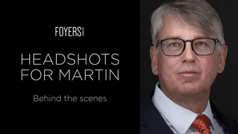 Behind the scenes – Headshots for Martin