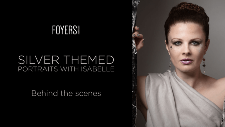 Behind the scenes – Silver themed Portraits with Isabelle
