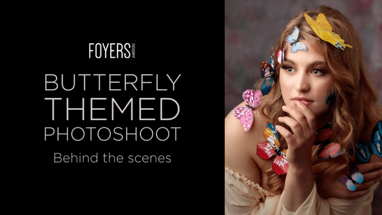Behind the scenes – Butterfly themed photoshoot