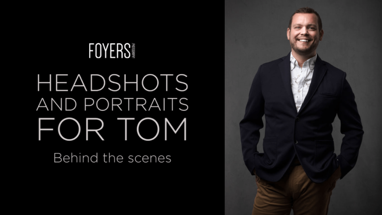 Behind the scenes – Headshots and Portraits for Tom