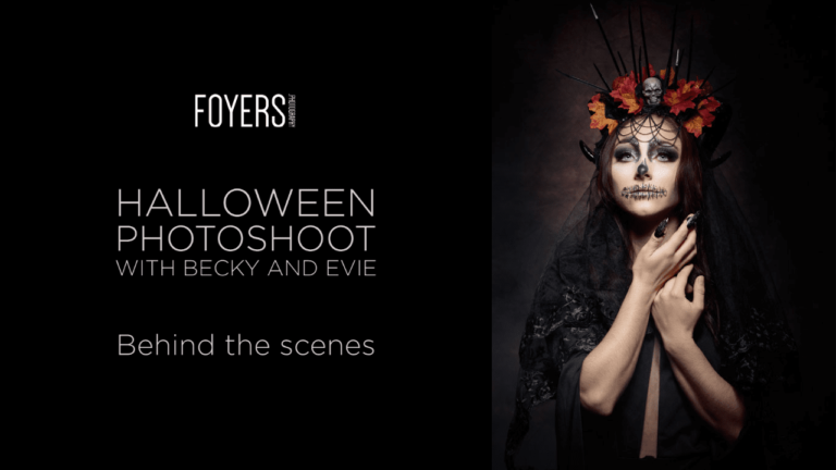 Behind the scenes – Halloween Photoshoot with Becky and Evie