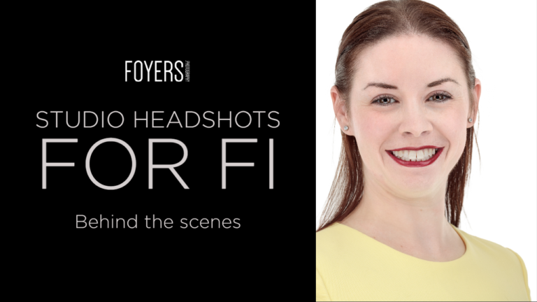 Behind the scenes – Studio headshots photography for Fi