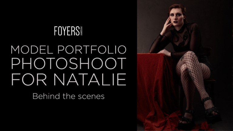 Behind the scenes – Model Portfolio photoshoot for Natalie