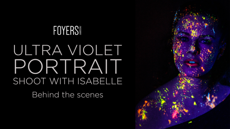 Behind the scenes – Ultra Violet portrait shoot with Isabelle