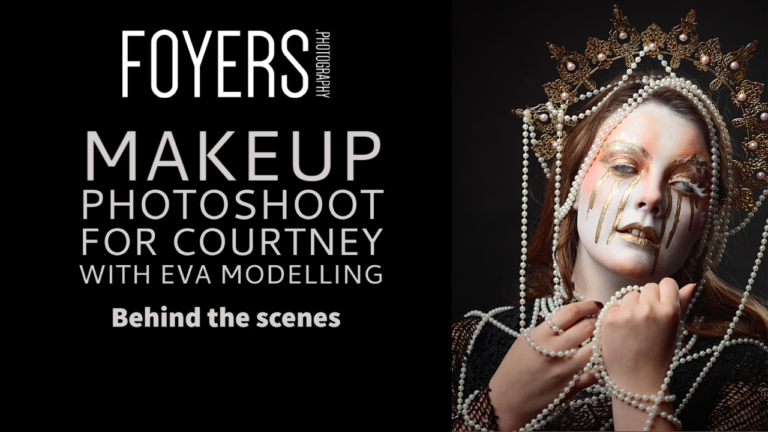 makeup photoshoot for courtney with eva modelling