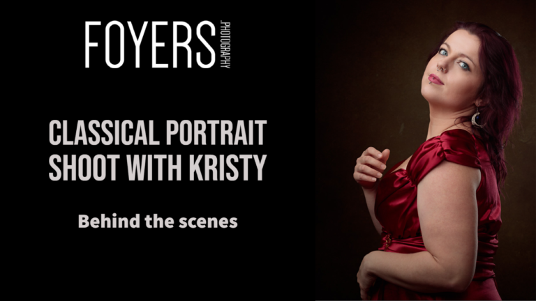 behind the scenes classical portrait shoot with kristy