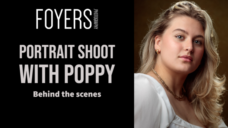 portrait shoot with poppy