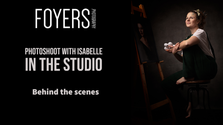 photoshoot with isabelle in the studio