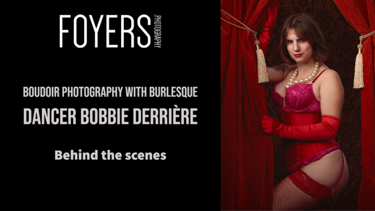 boudoir photography with burlesque dancer bobbie derrière