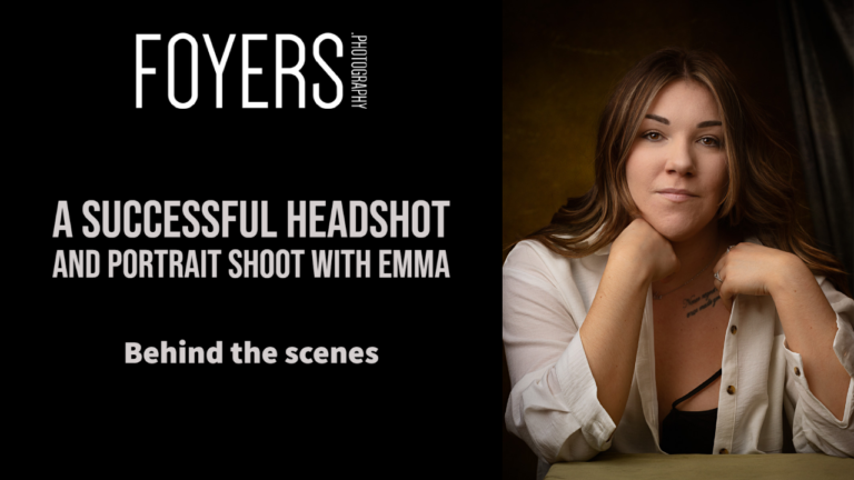 a successful headshot and portrait shoot with emma