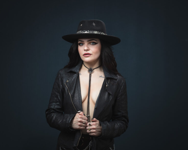 Capturing the Essence of the Goth Cowgirl A Remarkable Photo Shoot with Lauren Jennifer Music