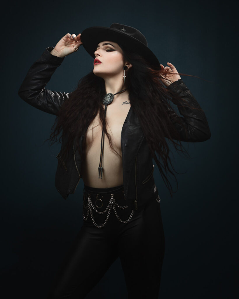 goth cowgirl 27157 foyers photography edit