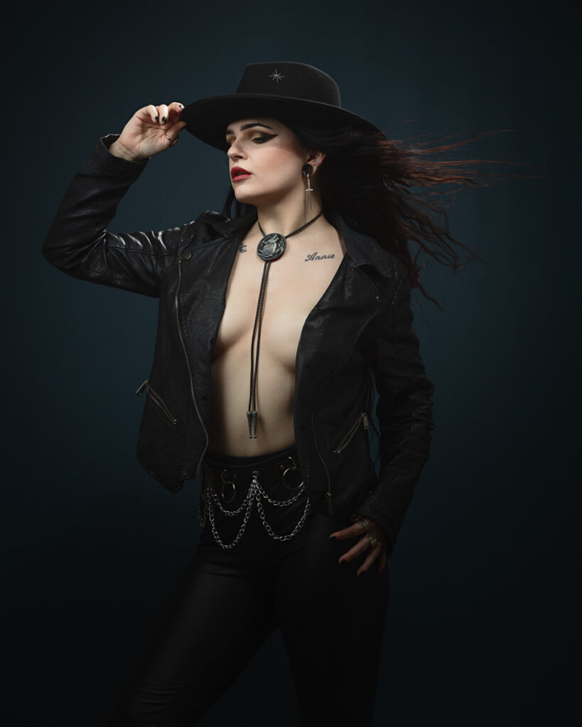 goth cowgirl 27177 foyers photography edit