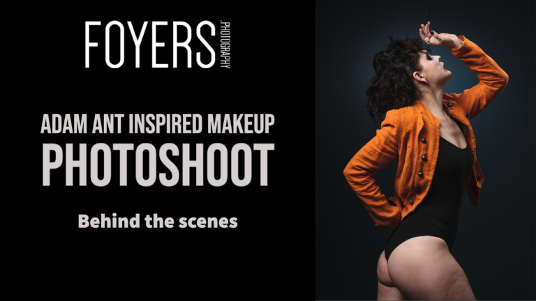 adam ant inspired makeup photoshoot