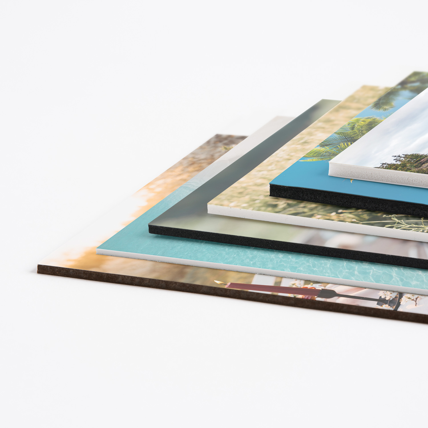A print in a bevel cut window mount