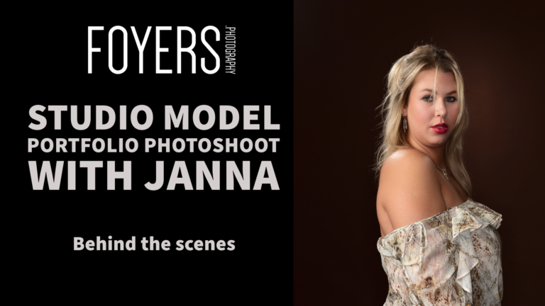 Model portfolio photoshoot backdrop and lighting setup