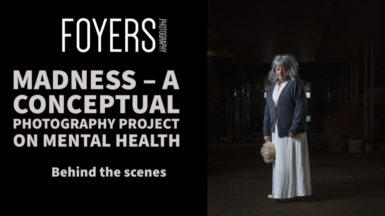 Conceptual photography project on mental health behind scenes.