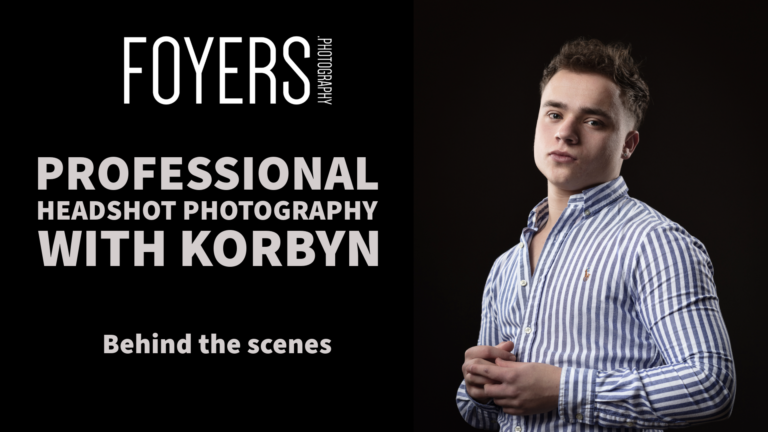 Professional headshot photography session insight