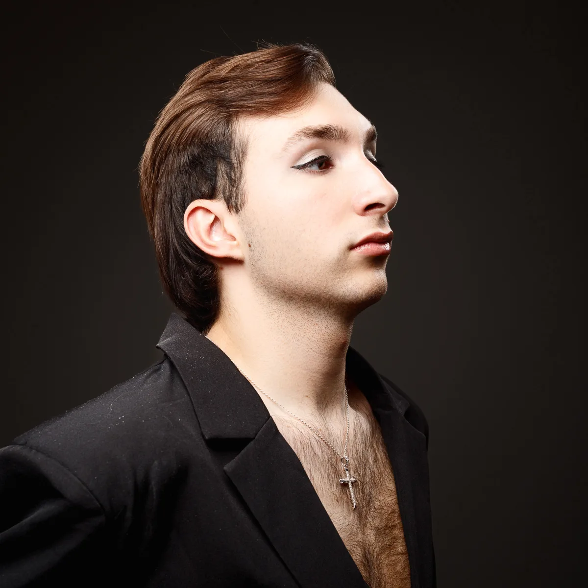 Studio portrait of Adam photographed by Foyers Photography