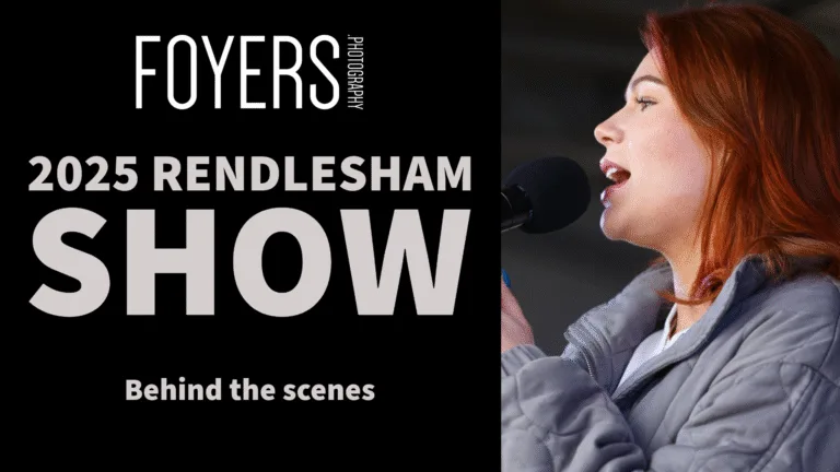 Woman speaking at 2025 Rendlesham Show event.