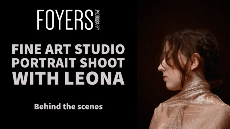 Fine art studio portrait shoot overview.