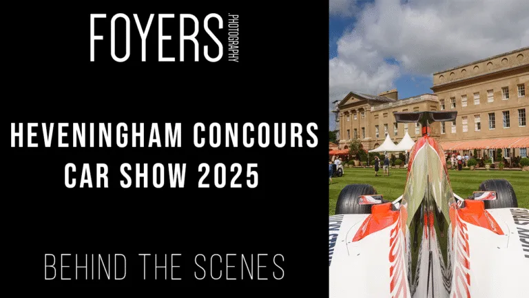 Heveningham Concours 2025, behind the scenes car display.