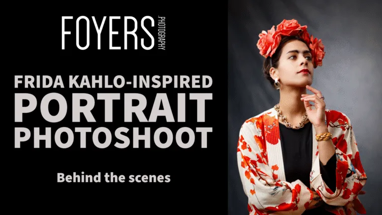 Frida Kahlo-inspired photoshoot, behind the scenes.