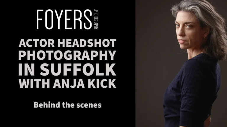 Actor headshot photography session in Suffolk