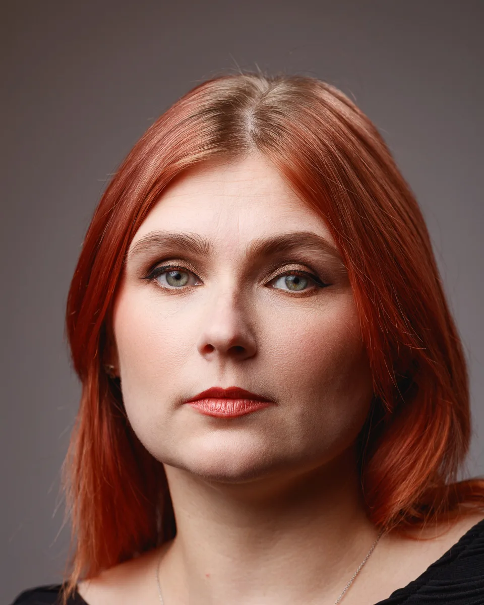 Woman with red hair portrait